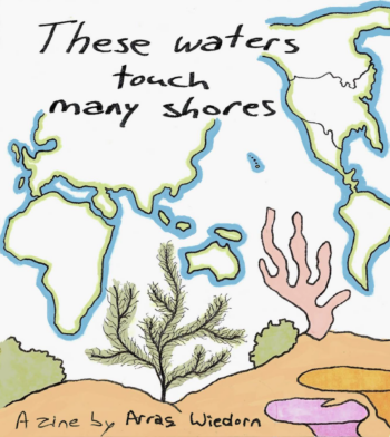 Endangered Art Books These Waters Touch Many Shores Zine Cover